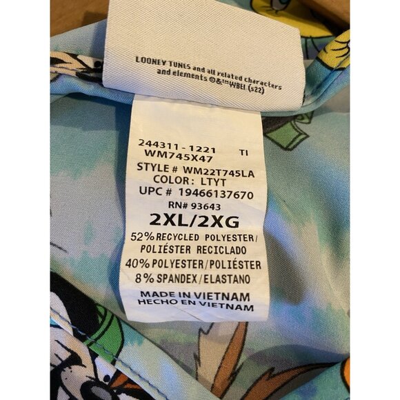 GRINCH PEANUTS LOONEY TUNES LOT OF NOVELTY PRINT SCRUB TOP SZ 2X - Picture 9 of 9